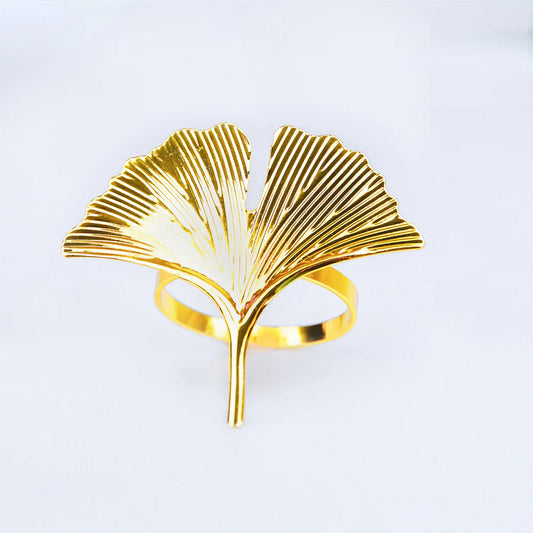 Gold Leaf Napkin Ring