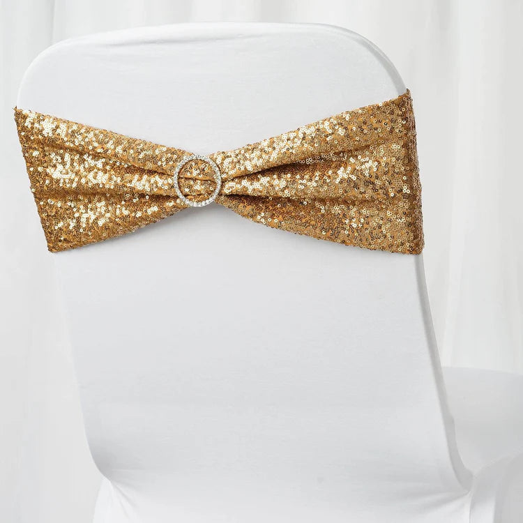 Sequin Spandex Chair Sash