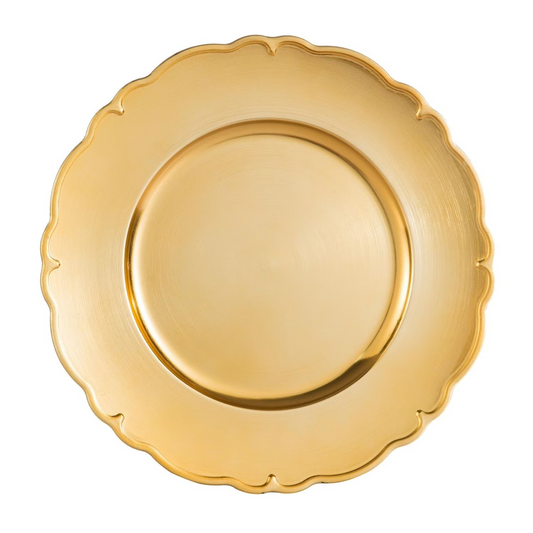 Gold Scalloped