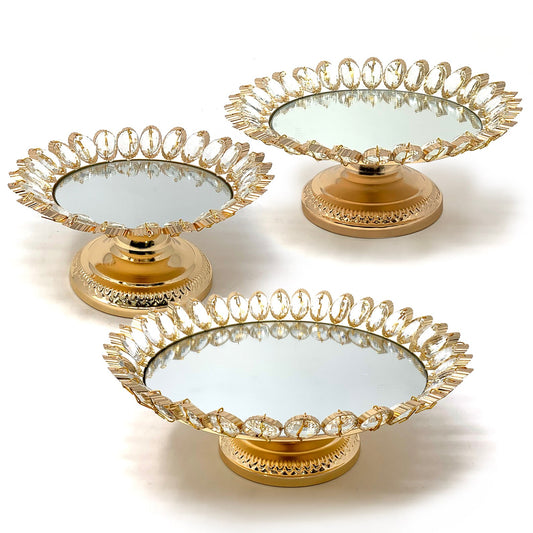 Gold w/ Diamond Petals & Mirror Top