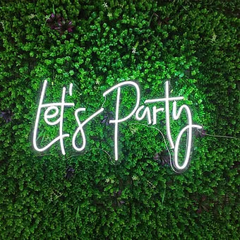 "Let's Party" Neon Sign