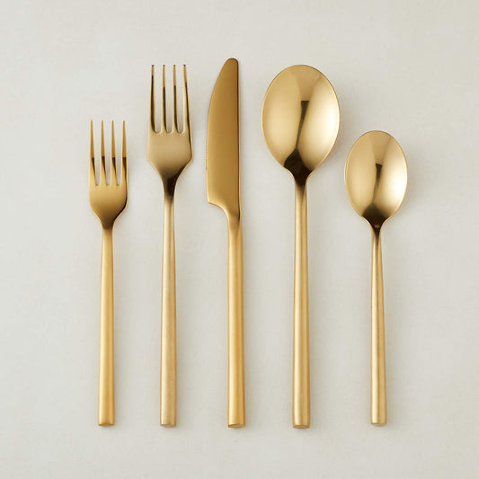 Matte Gold Cutlery Set