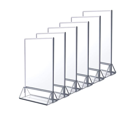 Acrylic Square Table Number Stands