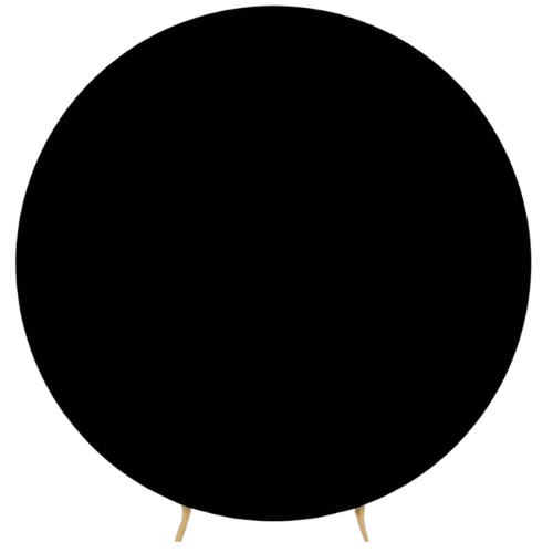 Black Round Backdrop