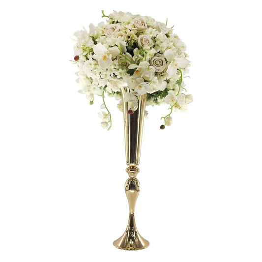 Gold Pedestal Vase