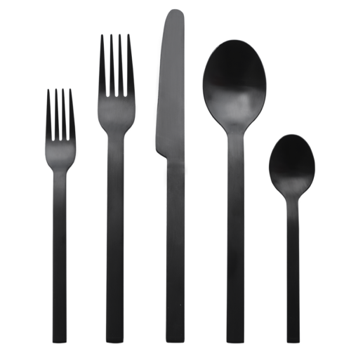 Graphite Black Cutlery Set