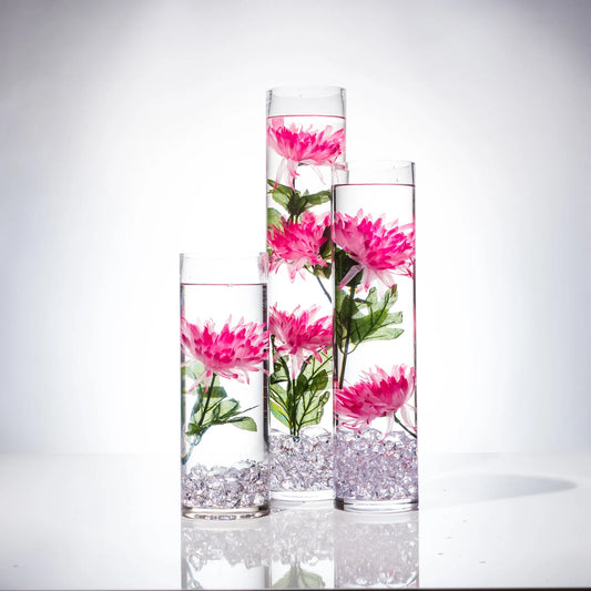 Cylinder Centrepiece w/ Pink Flower
