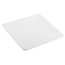White 14" x 14" Square Platter
