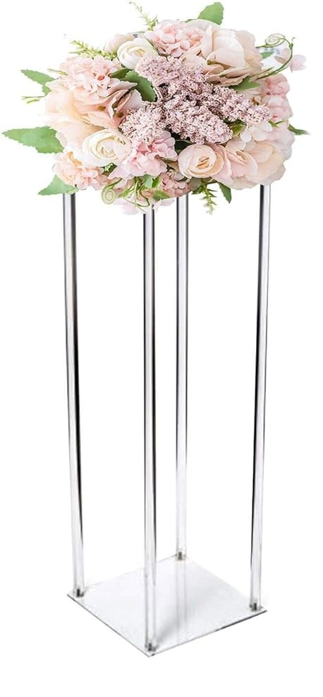 4 Pillar Acrylic Flower Stand