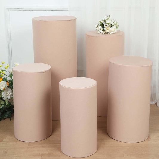 Nude Cylinder Plinths