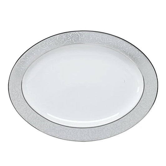 Glass 5" x 14" Oval Platter