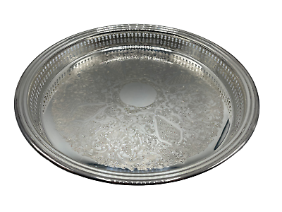 Silver 12" Round Platter