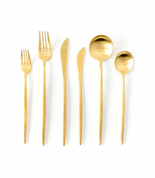 Opulence Gold Cutlery Set