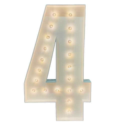 Marquee Numbers w/ Lights